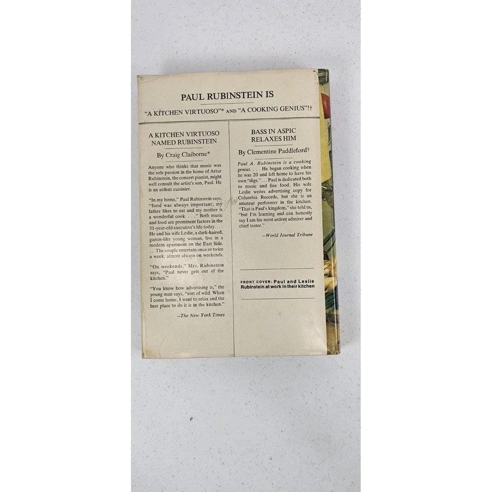 1967 Night Before Cookbook Rubinstein Vintage‎ HC Entertaining Recipes